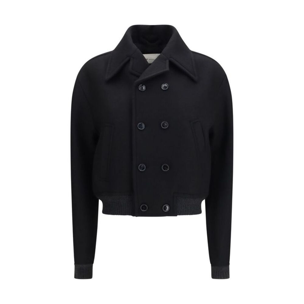 Ami Paris Black Wool Oves Aries Women's Bomber
